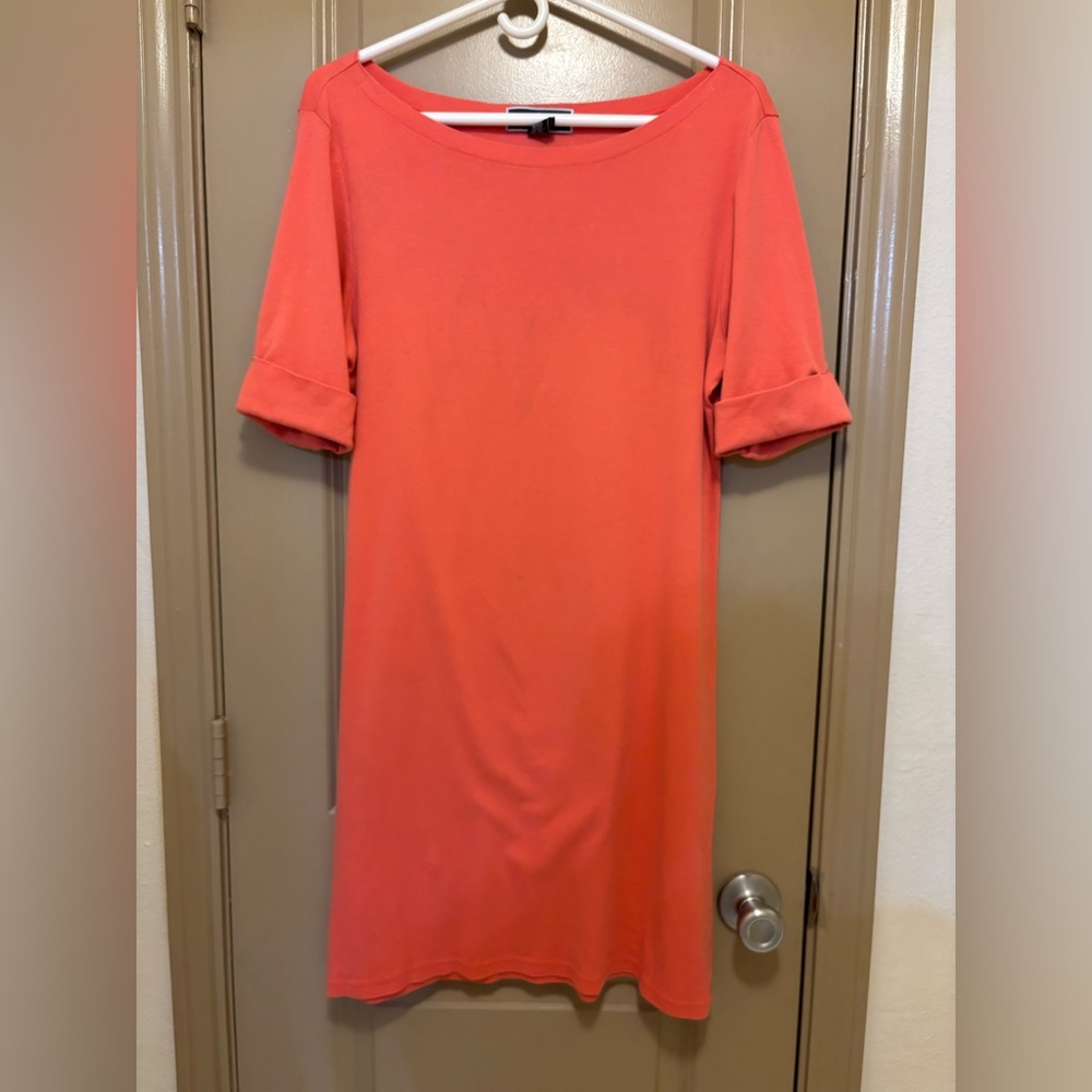Karen Scott Sport T-shirt Dress - Size Large - Coral